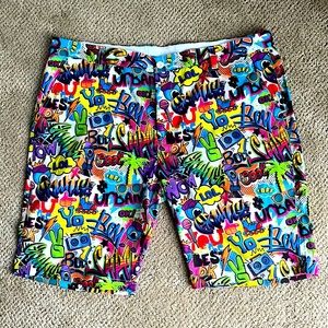 Multi color men’ shorts size 40. Never worn!